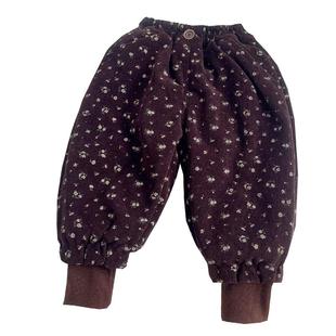 一条过冬宝宝棉裤儿童夹棉冬季加厚碎花女童裤子外穿长裤保暖北方