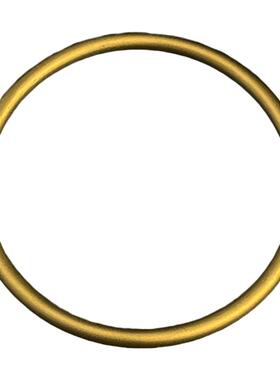 实心情侣足黄金古法圆素光圈手镯