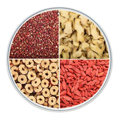 花椒生姜大枣枸杞中药材煮泡水