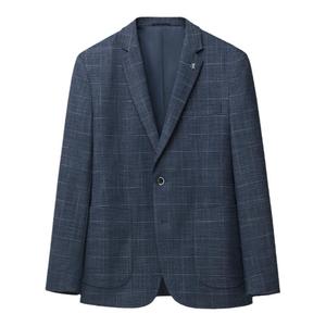 HLA/海澜之家简约时尚格纹休闲西服挺括弹力商务休闲西装外套男