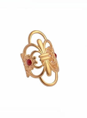 久不掉色古法沙金手镯维修遮瑕卡扣装饰贴片玉镯断裂修复固定配件