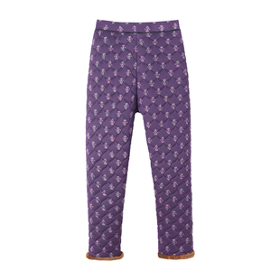 老年人女裤冬季加绒加厚保暖妈妈冬装棉裤外穿奶奶裤子宽松老太太