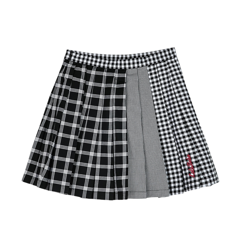 【设计师潮牌】LALABOBO春夏新粉红豹学院百褶半裙|L21B-WXZQ11