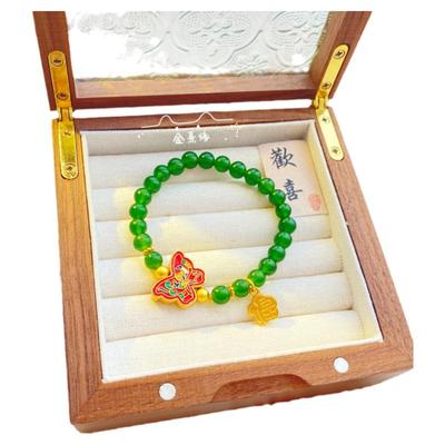 新中式国风烧蓝蝴蝶手串