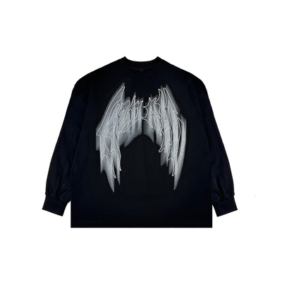 KZDALL渲染羽翼长袖初秋T恤