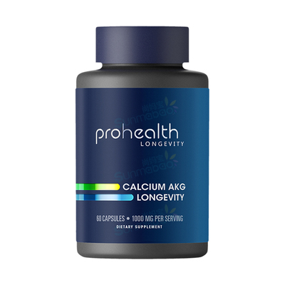 美国直邮 ProHealth AKG补充剂α-酮戊二酸钙calcium 细胞能量AKG