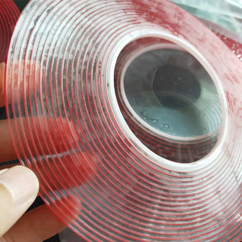 亚克力卡槽胶条胶带插槽胶条有机玻璃亚克力盒子卡槽透明双面胶条