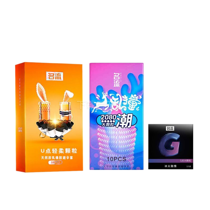 名流大颗粒玻尿酸免洗润滑避孕套