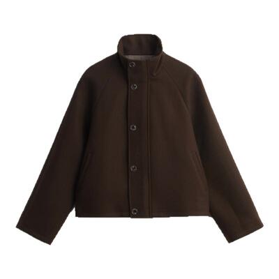 SETTE SEVEN【轻户外】斜纹呢料插肩袖立领夹克外套102360