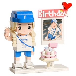 方仔照相馆生日礼物照片定制人像积木创意人偶手办日常惊喜送女生
