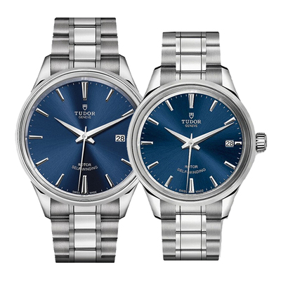 帝舵手表 风尚系列日历自动机械情侣手表M12700-0009/M12300-0009