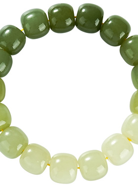 慕溪源和田玉湖水绿手串