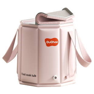 折叠泡脚桶成人家用足浴桶长效保温加高加深泡脚盆过小腿便携养生