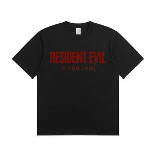 游戏生化危机9安魂曲ResidentEvil Requiem周边里昂纯棉短袖男T恤