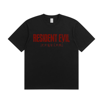 游戏生化危机9安魂曲ResidentEvil Requiem周边里昂纯棉短袖男T恤