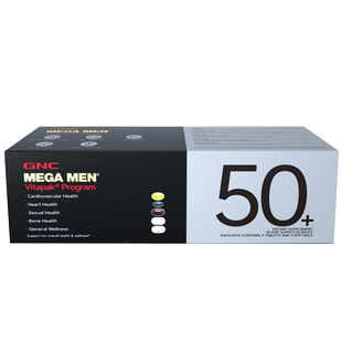 那英推荐GNC健安喜男士营养包升级精氨酸护肝护眼维生素男50 2盒