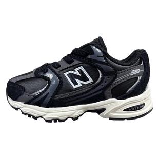 New Balance NB童鞋25冬新款男童女童儿童皮面一脚蹬运动鞋530BTM