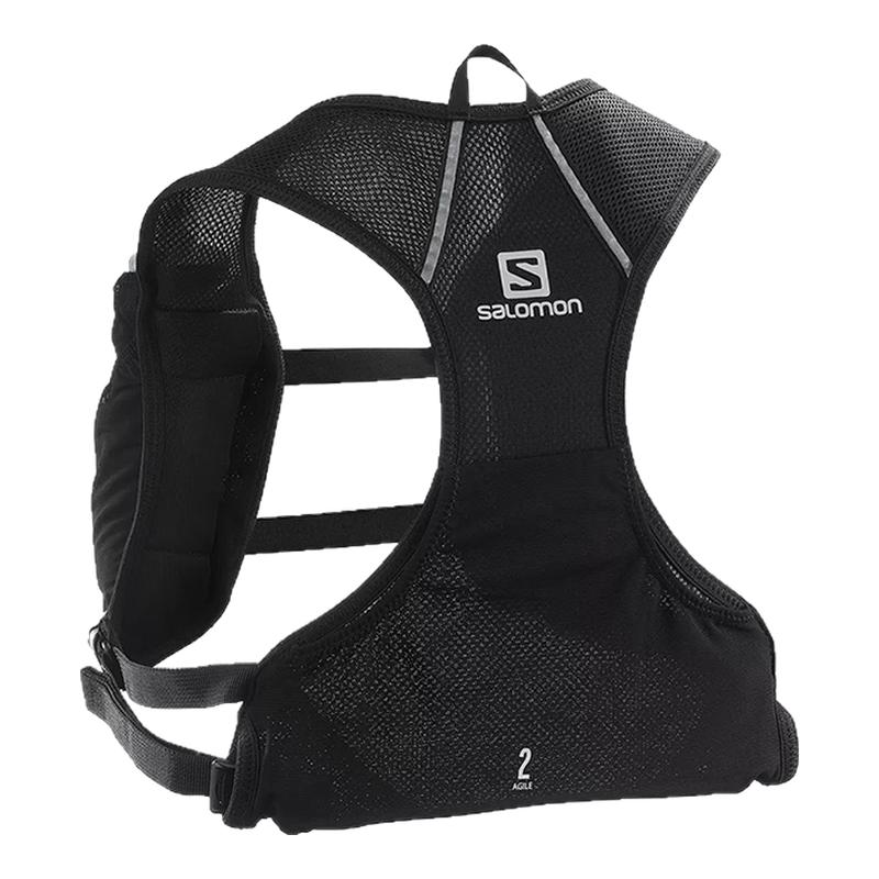 Salomon萨洛蒙男女款2L越野背包配2个500ML软水瓶AGILE 2 SET