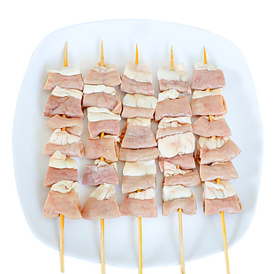 串越半岛大号粉肠串商用冷冻猪粉肠串烧烤油炸食材猪杂半成品20串