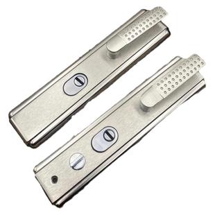 防撬加钢板拉手防盗门实心多功能白金麻点椭圆孔235左右可调把手