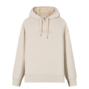 安踏连帽卫衣女士冬季新款加绒保暖宽松休闲长袖套头衫162547712N