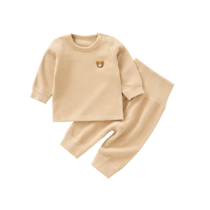 柚质婴儿保暖套装秋冬打底衣服
