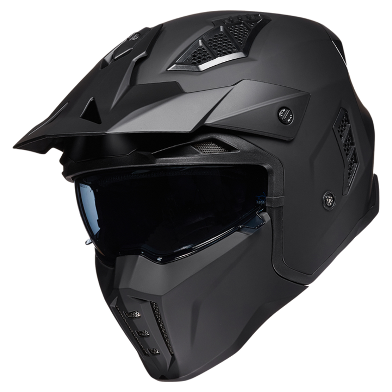 ILM摩托车头盔男女冬四季通用3c认证机车复古全盔半盔拉力轻量盔