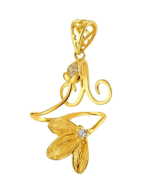 巴洛克不规则异形万能吊坠空托女