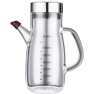 SSGP三四钢油壶防漏油罐家用装油容器调料瓶酱油醋厨房油壸玻璃油