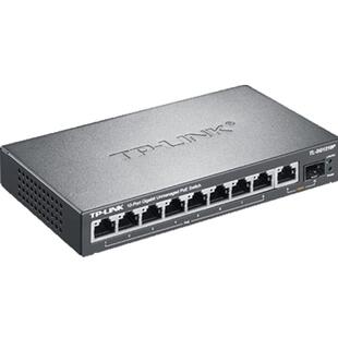 普联TP-LINK TL-SG1210P 9口全千兆PoE交换机SFP光口无线AP网络视频监控摄像头8口标准PoE供电VLAN隔离免配置