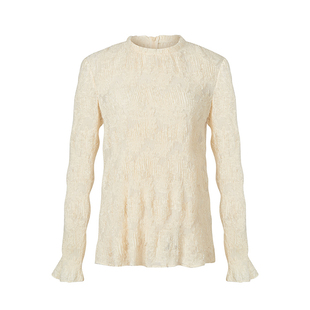 里里定制｜当然是当小众简约设计法式雕花打底上衣