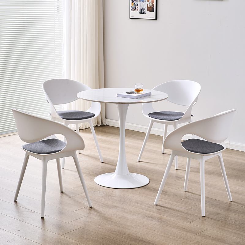 北欧创意洽谈桌椅组合接待会客咨 咨询休息区小圆桌商务谈判咨 咨