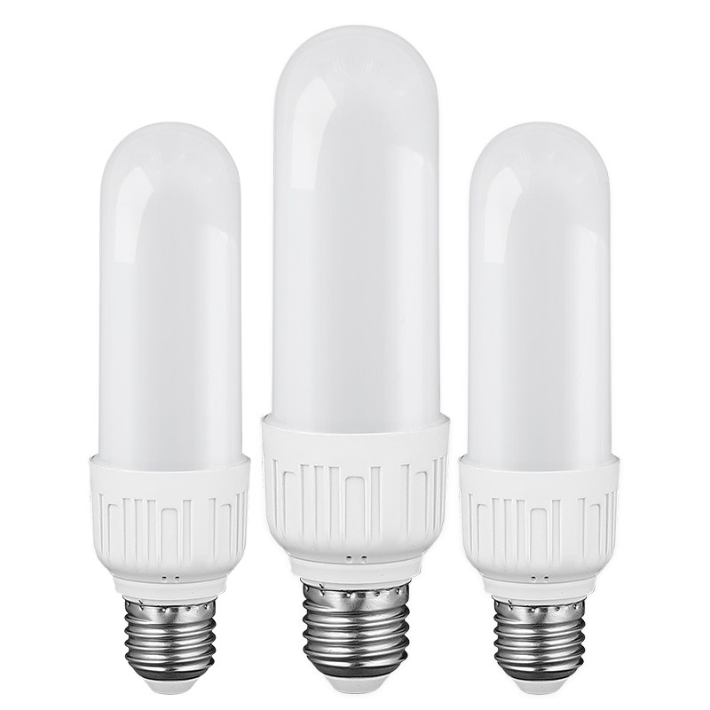 巨爵LED灯泡E27螺口家用节能8W12W18W圆柱形旧款筒灯专用条形球泡
