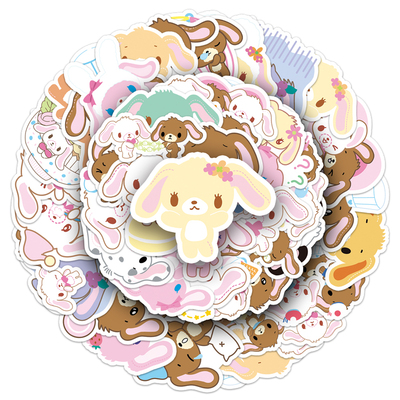 100张三丽鸥蜜糖邦尼小兔子贴纸