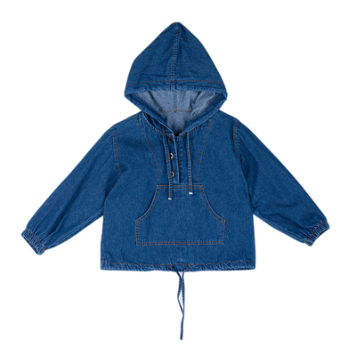 春秋季女童牛仔布韩版卫衣