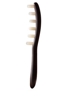 玉来顺天然玉石头皮经络按摩梳