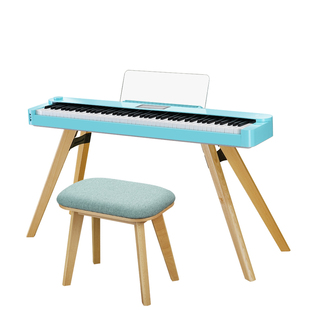 海伦HD-300便携数码电钢琴88键重锤AI智能跟弹跟唱家用娱乐电子琴