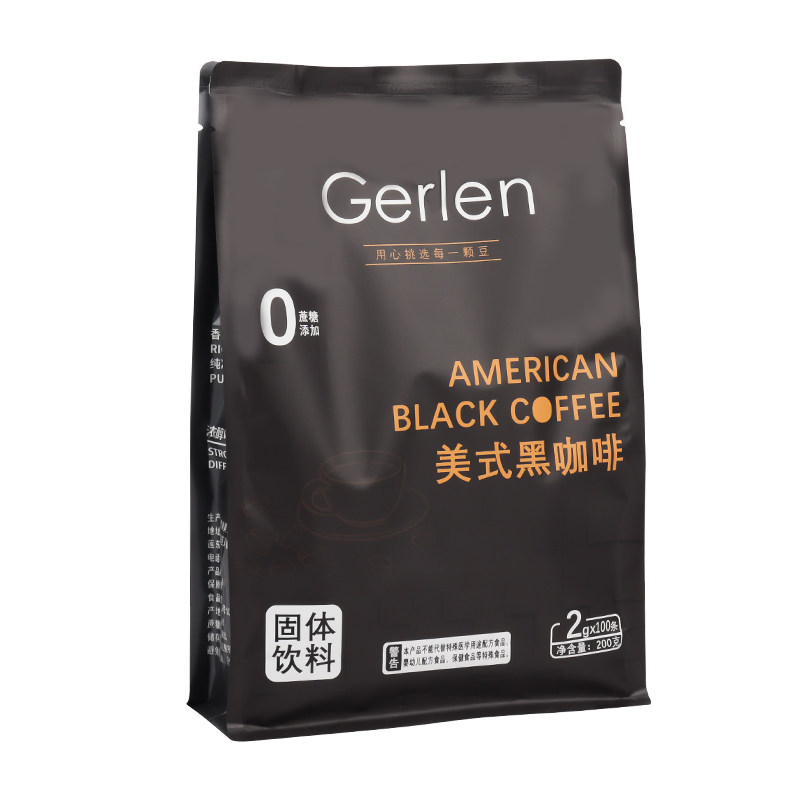 gerlen美式黑咖啡条装无蔗糖提神