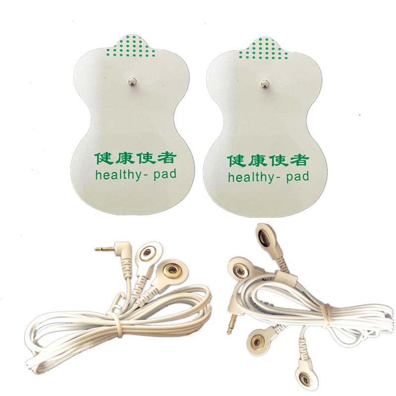 扣式贴片电硅胶极贴片健康使者经理络按摩颈椎仪器连接导线自黏片