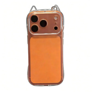 适用iPhone17/16promax猫耳朵透明手机壳苹果17/16/15pro新款小米17/15ins风华为pura80/70小众红米K90全包壳