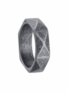 欧美风潮牌钛钢戒指男款复古食指