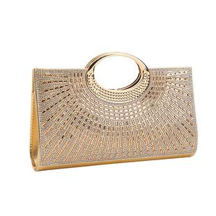 时尚气质镶钻手提小包包名媛宴会包闪亮水钻走秀链条单肩包化妆包