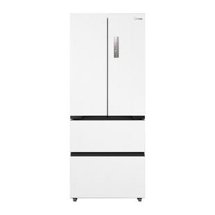 政府换新补贴美的超薄468零嵌入式法式多门双开家用冰箱一级白色