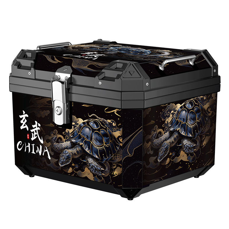 摩托车尾箱大容量后备箱踏板车电瓶车工具箱非铝合金防水后尾箱