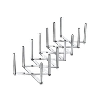 宜家瓦瑞拉锅盖收纳件锅盖架不锈钢可折叠伸缩架子盘子架置物架