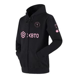 迈阿密国际队服梅西苏亚雷斯足球衣服拉链开衫卫衣男女带连帽外套