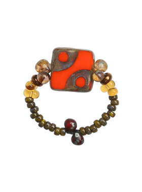 中式复古风手工串珠手链戒指