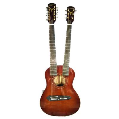 黄家驹同款双头民谣吉他自主手工