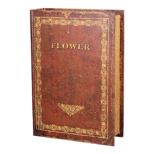 复古个性创意假书方形收纳盒书形收藏摆件书本式盒子仿真书储物盒