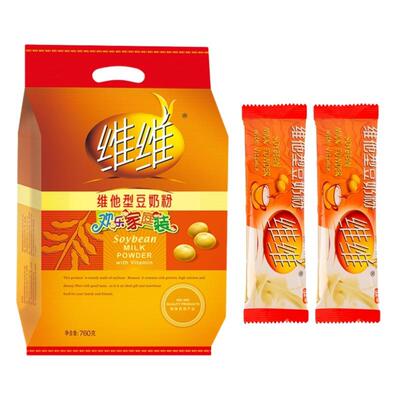 维维豆奶粉760克/32g家庭装营养早餐学生中老年冲饮豆浆独立包装